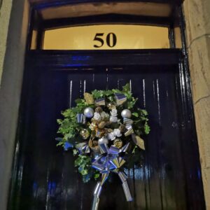 Christmas Door Holly Wreath