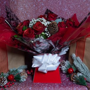 Festive Dozen Luxury Rose Bouquet