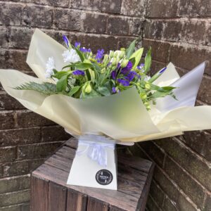 Spring white and purple Bouquet