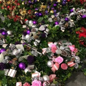 Christmas Door Wreaths and Holly Wreaths