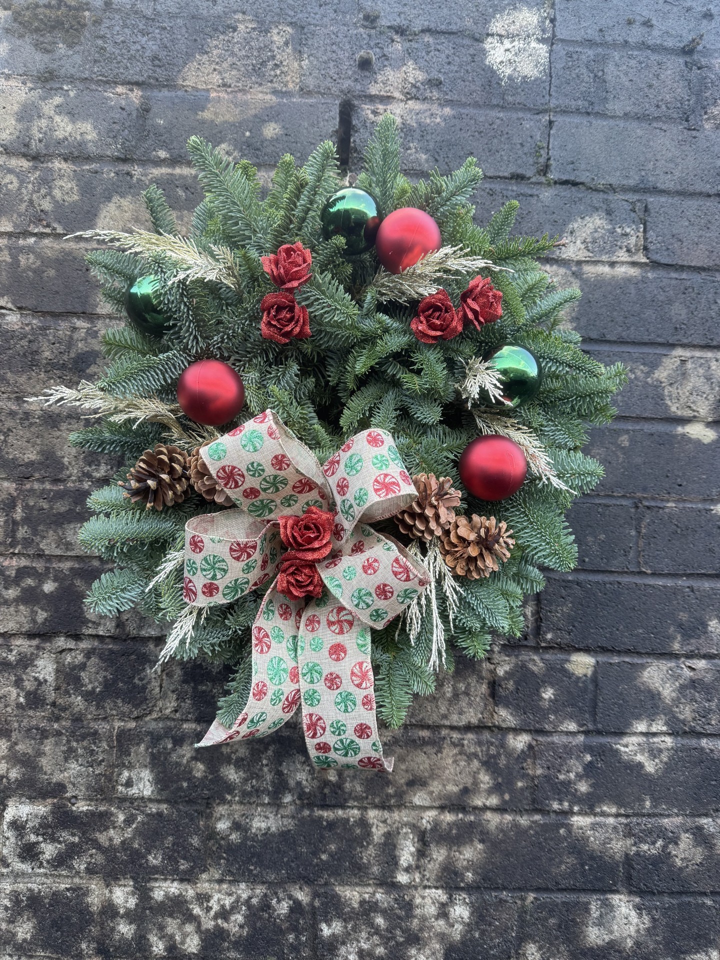 Wreath Making Class Easier Class Starting with a plain green wreath - Sunday 29th November 12.30pm - Image 3